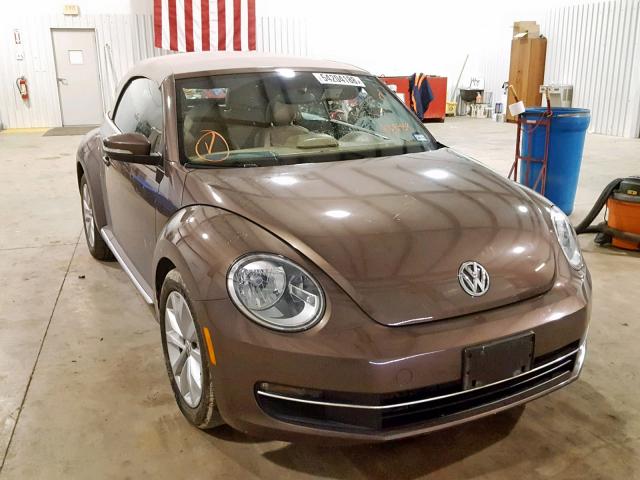 3VW5A7AT1FM808459 - 2015 VOLKSWAGEN BEETLE TDI BROWN photo 1
