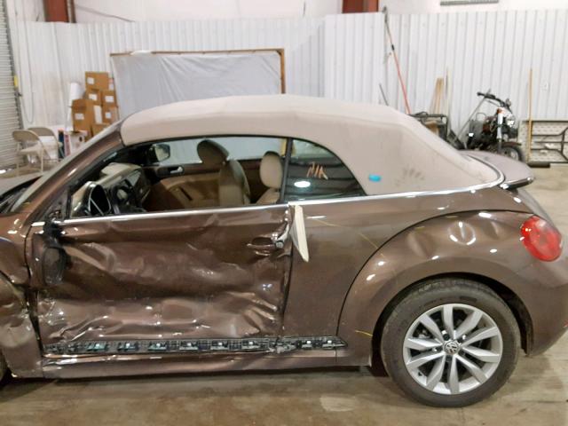 3VW5A7AT1FM808459 - 2015 VOLKSWAGEN BEETLE TDI BROWN photo 10