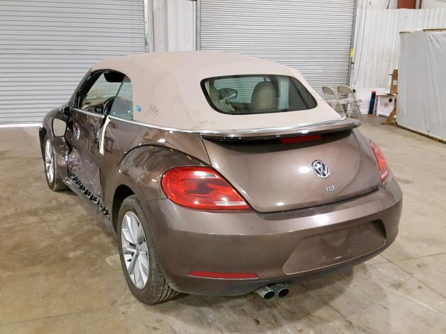 3VW5A7AT1FM808459 - 2015 VOLKSWAGEN BEETLE TDI BROWN photo 3