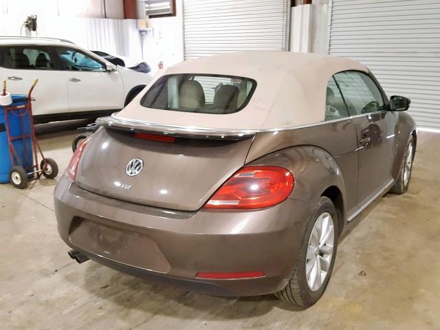 3VW5A7AT1FM808459 - 2015 VOLKSWAGEN BEETLE TDI BROWN photo 4