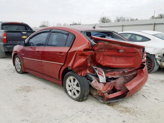 3N1AB6AP7AL675493 - 2010 NISSAN SENTRA 2.0 RED photo 3