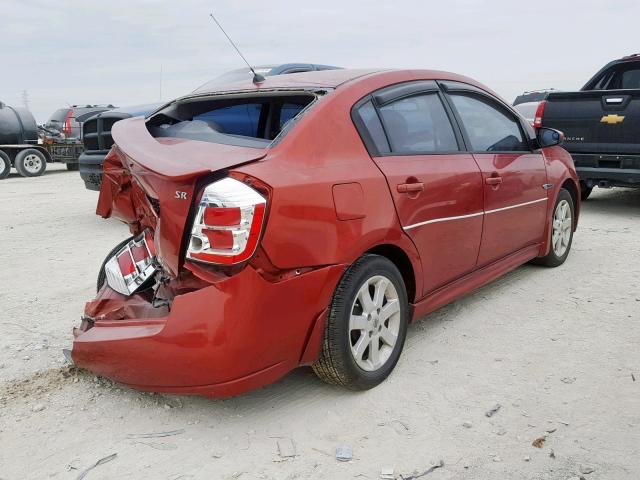 3N1AB6AP7AL675493 - 2010 NISSAN SENTRA 2.0 RED photo 4