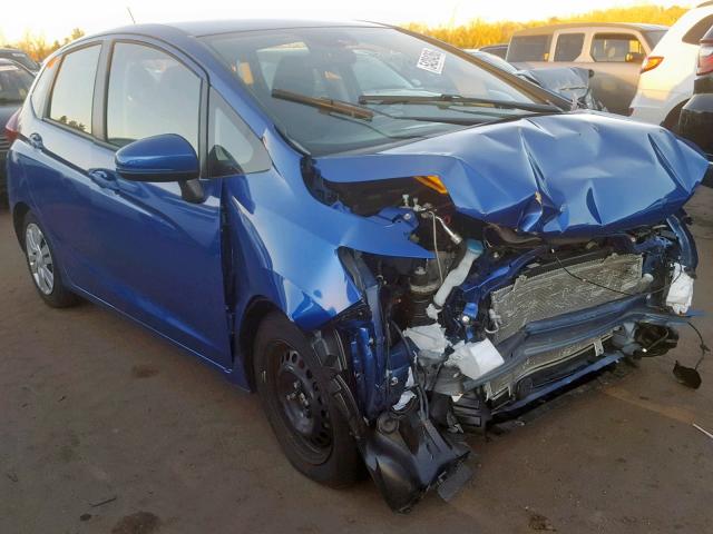 JHMGK5H55GX002042 - 2016 HONDA FIT LX BLUE photo 1