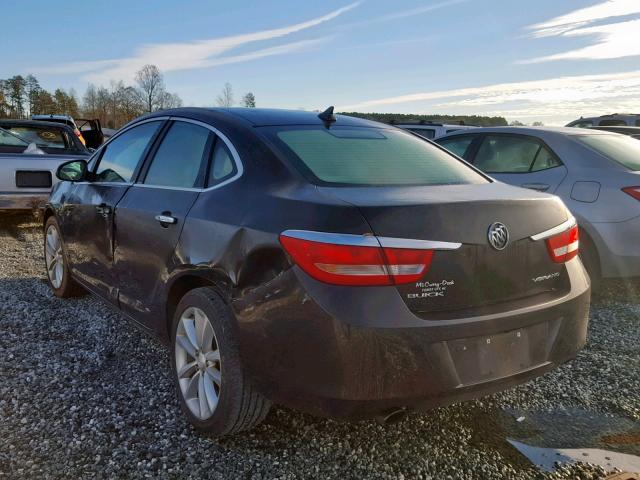 1G4PP5SKXE4135844 - 2014 BUICK VERANO BLACK photo 3