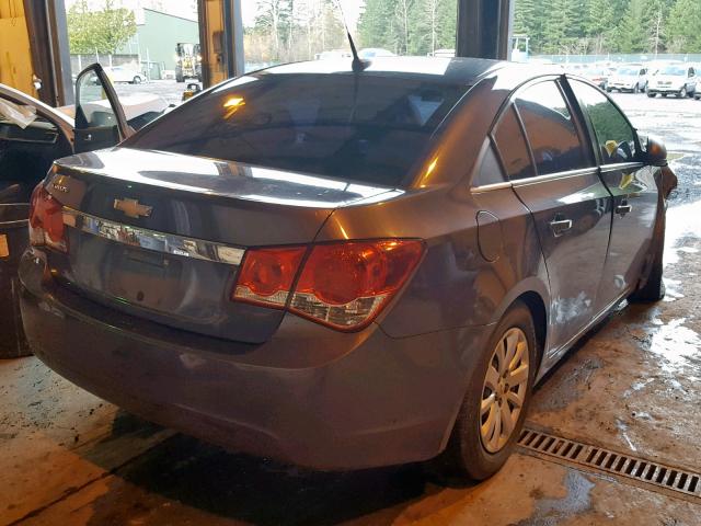 1G1PD5SH5B7232745 - 2011 CHEVROLET CRUZE LS GRAY photo 4