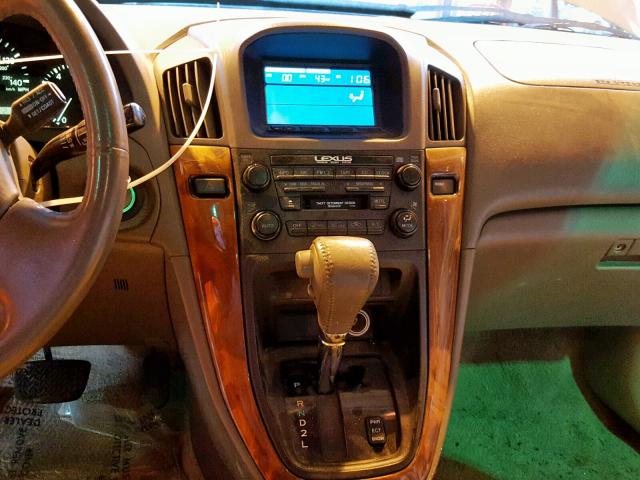 JT6HF10U9Y0107187 - 2000 LEXUS RX 300 TAN photo 9