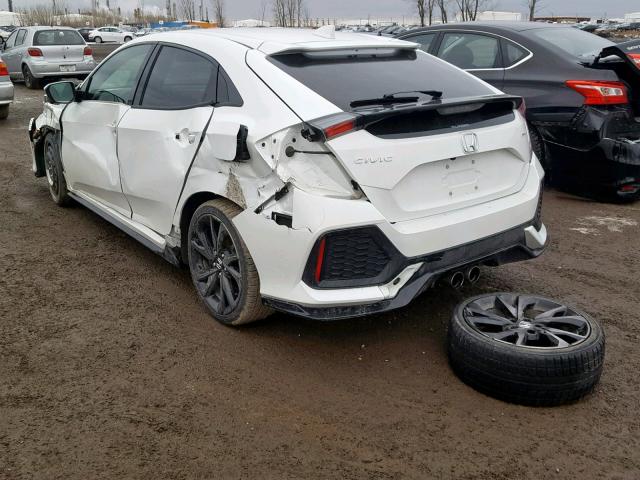 SHHFK7G43JU303023 - 2018 HONDA CIVIC SPOR WHITE photo 3