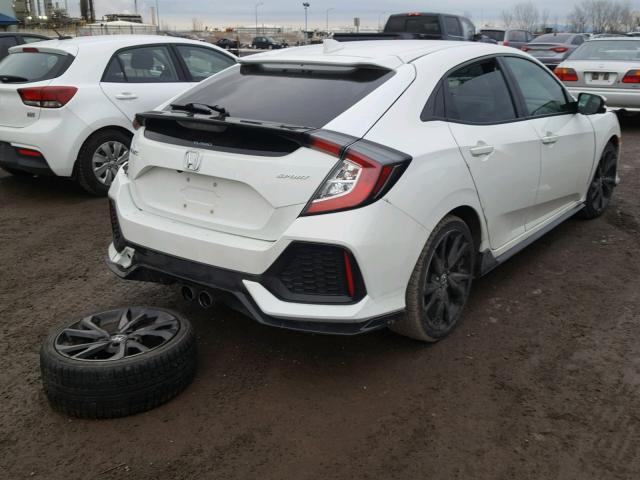 SHHFK7G43JU303023 - 2018 HONDA CIVIC SPOR WHITE photo 4