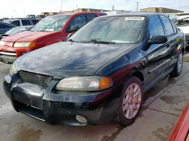 3N1AB51D42L714056 - 2002 NISSAN SENTRA SE- BLACK photo 2