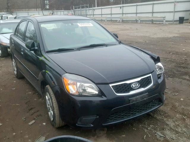 KNADH4A31B6959771 - 2011 KIA RIO BASE BLACK photo 1