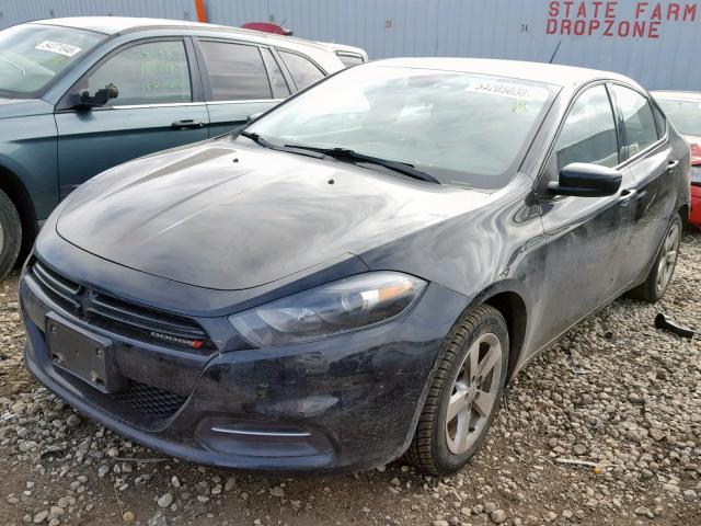 1C3CDFBB8FD173676 - 2015 DODGE DART SXT BLACK photo 2