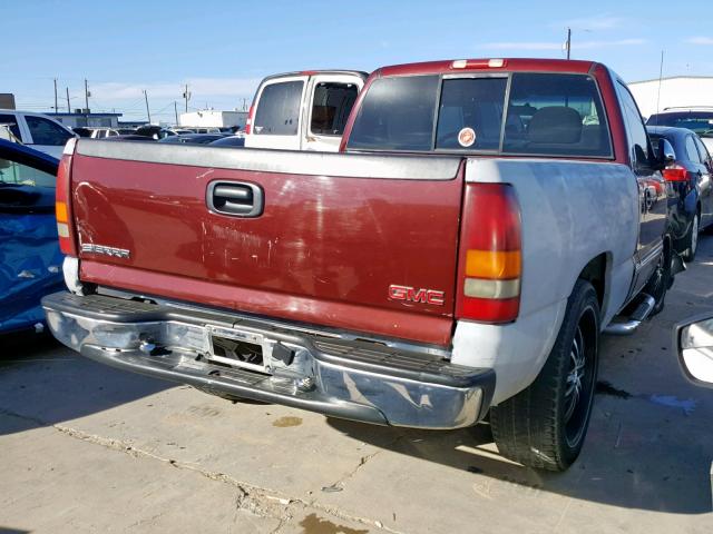 1GTEC14V8YZ223791 - 2000 GMC NEW SIERRA BURGUNDY photo 4