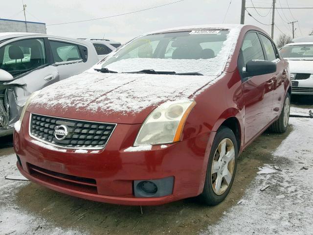 3N1AB61E67L606821 - 2007 NISSAN SENTRA 2.0 MAROON photo 2