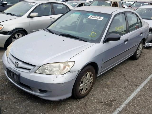 2HGES16394H632361 - 2004 HONDA CIVIC DX V SILVER photo 2