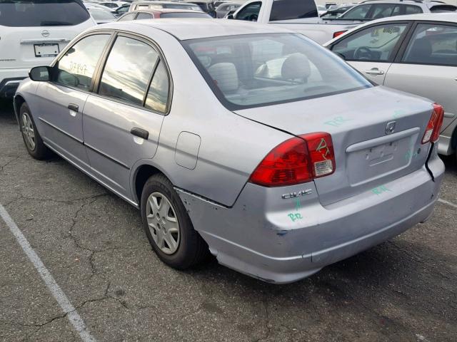 2HGES16394H632361 - 2004 HONDA CIVIC DX V SILVER photo 3