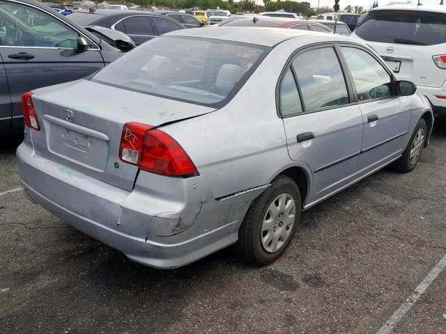 2HGES16394H632361 - 2004 HONDA CIVIC DX V SILVER photo 4