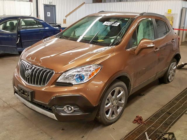 KL4CJGSB7GB566814 - 2016 BUICK ENCORE BEIGE photo 2