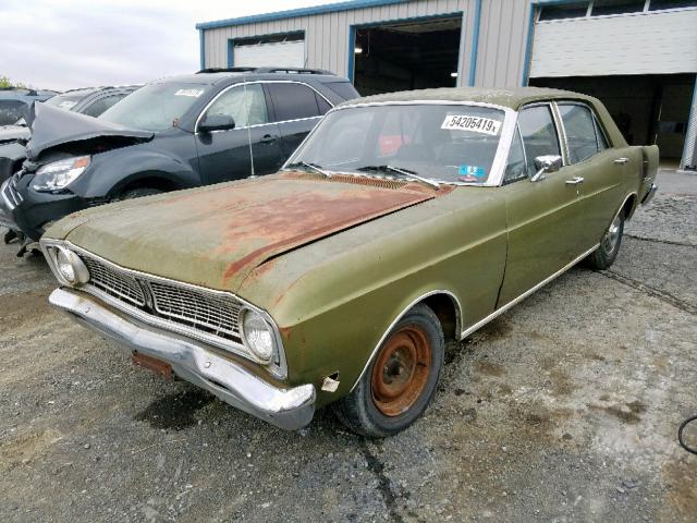 0K21T186337 - 1970 FORD FALCON GREEN photo 2