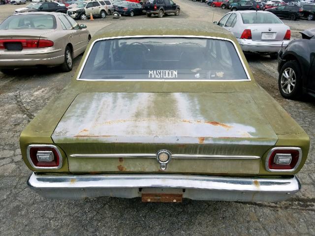 0K21T186337 - 1970 FORD FALCON GREEN photo 9