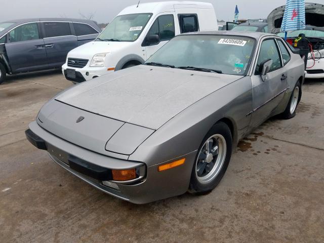 WP0AA0946FN452375 - 1985 PORSCHE 944 SILVER photo 2