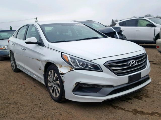 5NPE34AF7FH192973 - 2015 HYUNDAI SONATA SPO WHITE photo 1