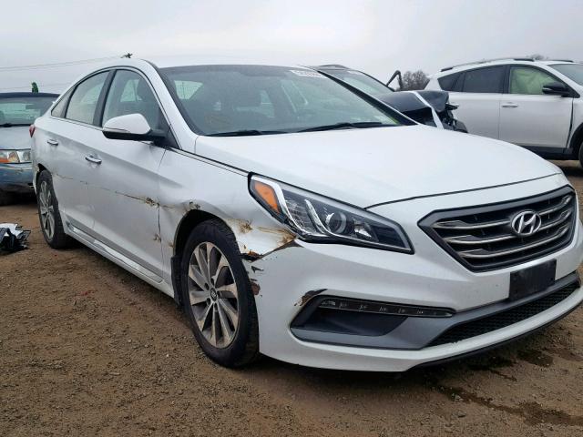 5NPE34AF7FH192973 - 2015 HYUNDAI SONATA SPO WHITE photo 9