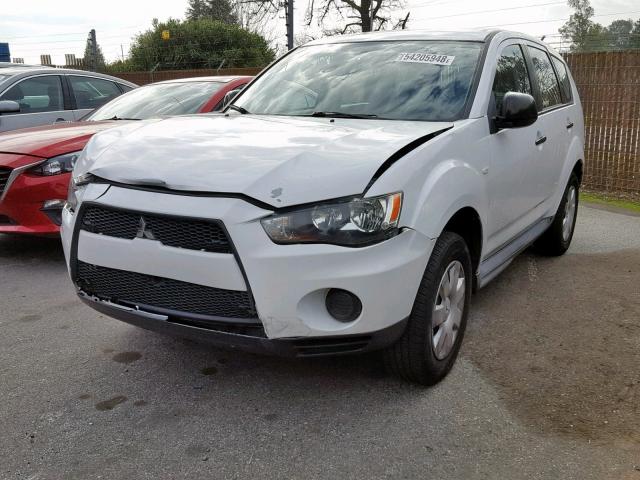 JA4AS2AW7AZ017009 - 2010 MITSUBISHI OUTLANDER WHITE photo 2