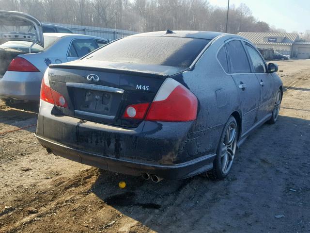 JNKBY01EX6M207264 - 2006 INFINITI M45 BASE BLACK photo 4