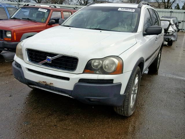 YV1CZ91H741090009 - 2004 VOLVO XC90 T6 WHITE photo 2