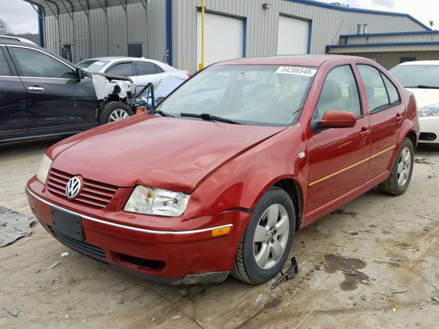 3VWSK69M44M018965 - 2004 VOLKSWAGEN JETTA GLS MAROON photo 2