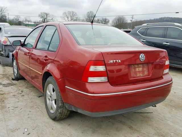 3VWSK69M44M018965 - 2004 VOLKSWAGEN JETTA GLS MAROON photo 3