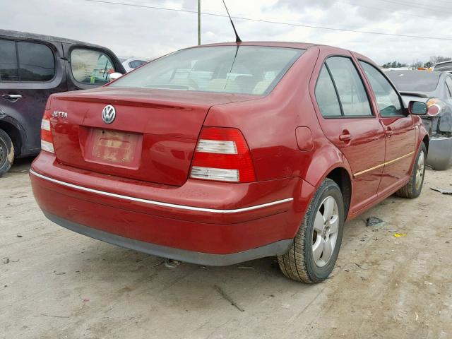 3VWSK69M44M018965 - 2004 VOLKSWAGEN JETTA GLS MAROON photo 4