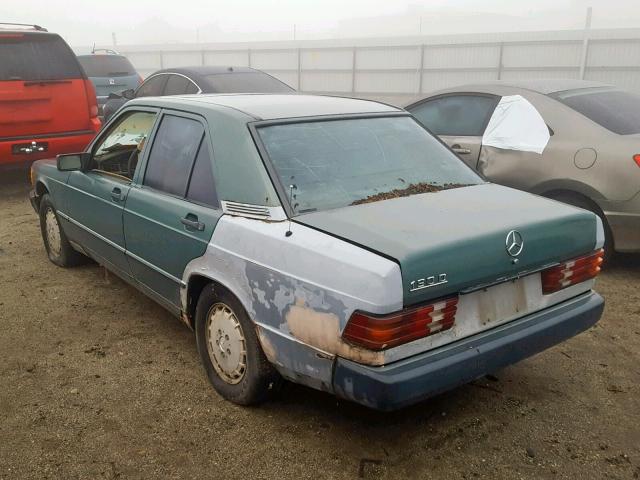 WDBDB22D4FF117902 - 1985 MERCEDES-BENZ 190 D 2.2 GREEN photo 3