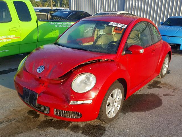 3VWPW31C99M505629 - 2009 VOLKSWAGEN NEW BEETLE RED photo 2