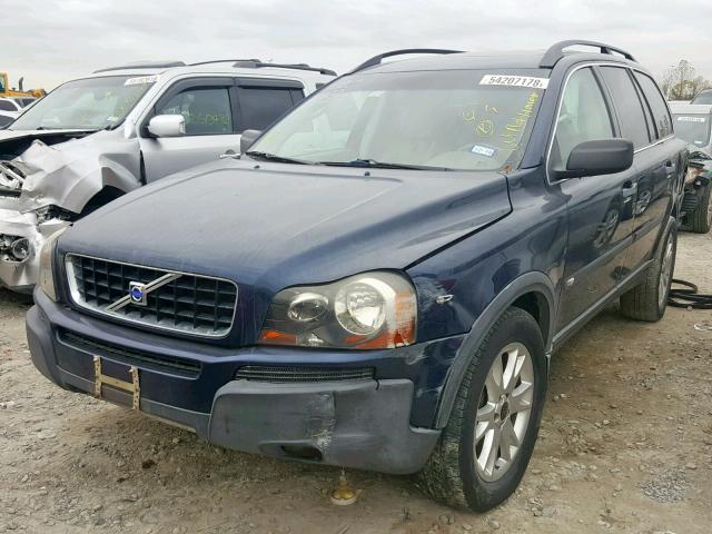 YV1CY59H541042931 - 2004 VOLVO XC90 BLUE photo 2