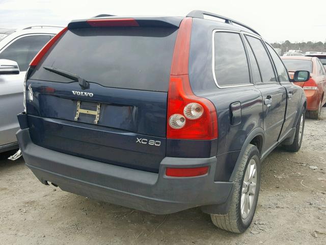 YV1CY59H541042931 - 2004 VOLVO XC90 BLUE photo 4