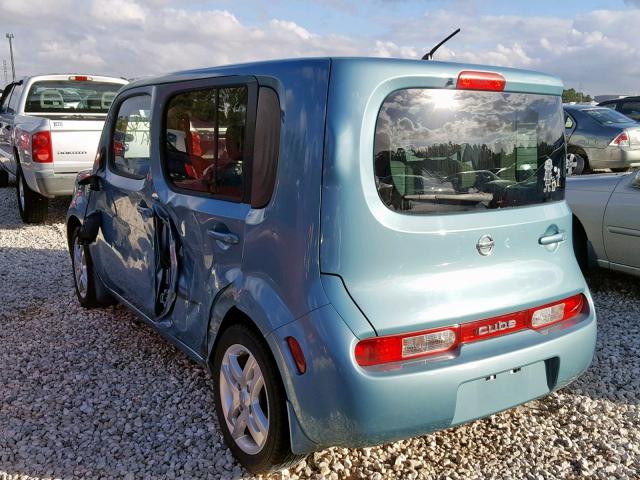 JN8AZ28R39T130122 - 2009 NISSAN CUBE BASE BLUE photo 3