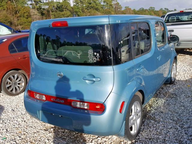 JN8AZ28R39T130122 - 2009 NISSAN CUBE BASE BLUE photo 4