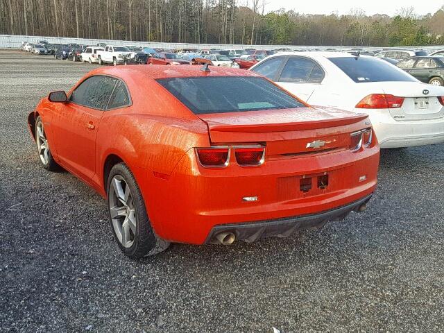 2G1FK1EJXA9122697 - 2010 CHEVROLET CAMARO SS ORANGE photo 3