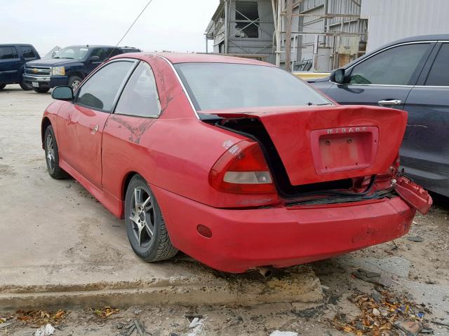 JA3AY31C4VU008124 - 1997 MITSUBISHI MIRAGE LS RED photo 3