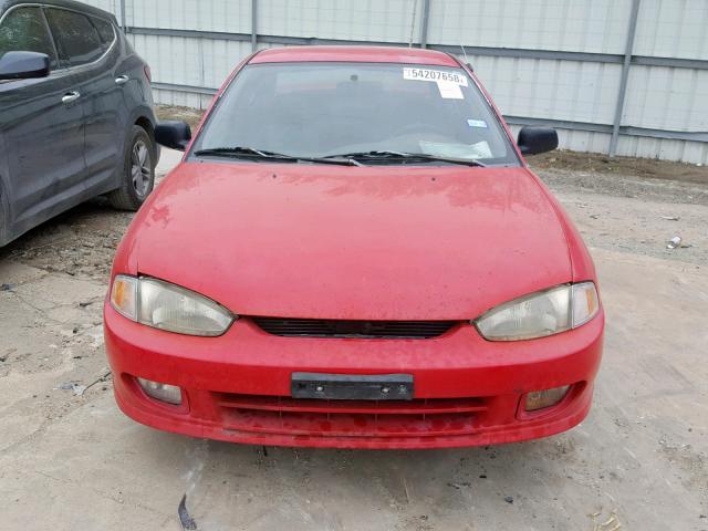 JA3AY31C4VU008124 - 1997 MITSUBISHI MIRAGE LS RED photo 9