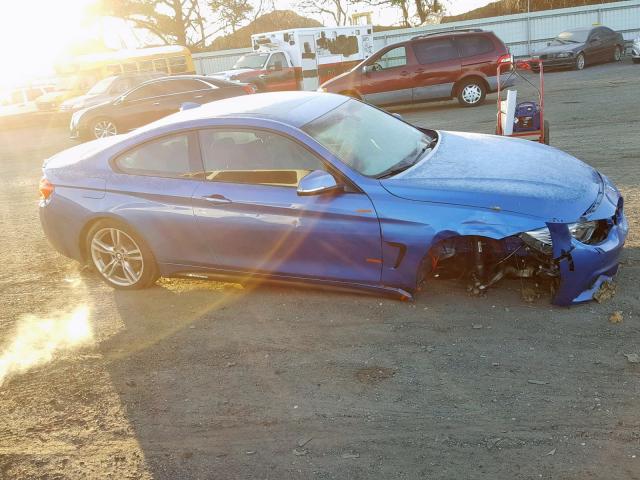 WBA3N9C5XFK246509 - 2015 BMW 428 XI BLUE photo 1
