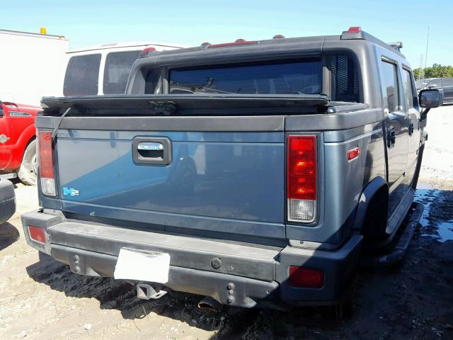 5GRGN22U05H100117 - 2005 HUMMER H2 SUT BLUE photo 4