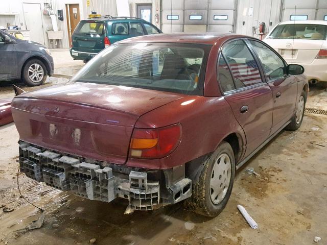 1G8ZH52801Z337081 - 2001 SATURN SL1 MAROON photo 4