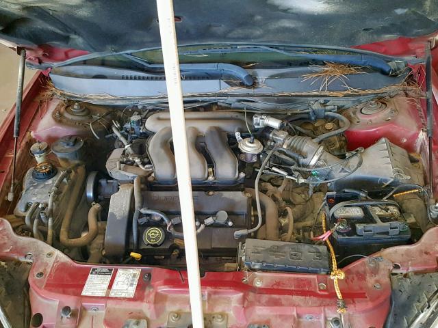 1FAFP56S6YA184139 - 2000 FORD TAURUS SEL RED photo 7