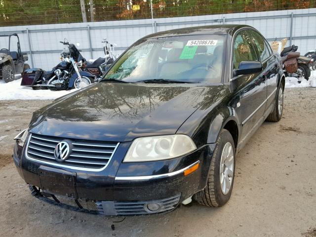 WVWPD63B62P177262 - 2002 VOLKSWAGEN PASSAT GLS BLACK photo 2