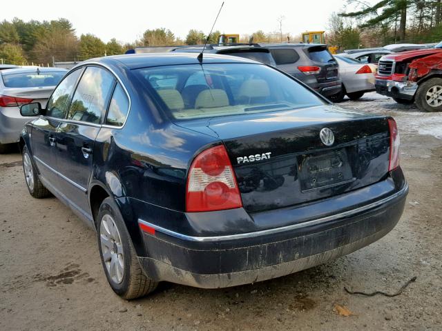 WVWPD63B62P177262 - 2002 VOLKSWAGEN PASSAT GLS BLACK photo 3