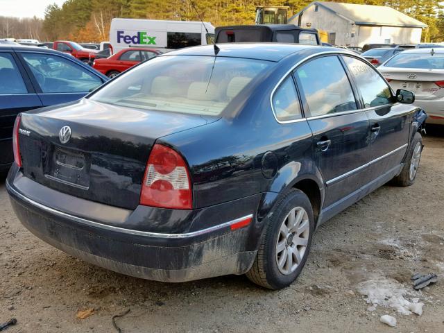 WVWPD63B62P177262 - 2002 VOLKSWAGEN PASSAT GLS BLACK photo 4