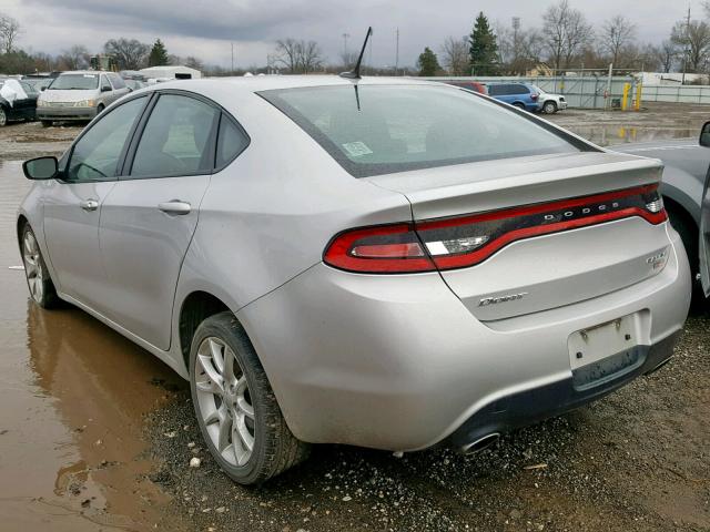 1C3CDFBH7DD158054 - 2013 DODGE DART SXT SILVER photo 3