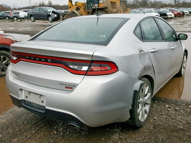 1C3CDFBH7DD158054 - 2013 DODGE DART SXT SILVER photo 4